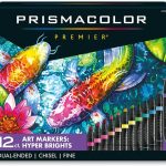Prismacolor Premier Double-Ended Art Markers, Fine and Chisel Tip, Manga Colors, 12 Pack